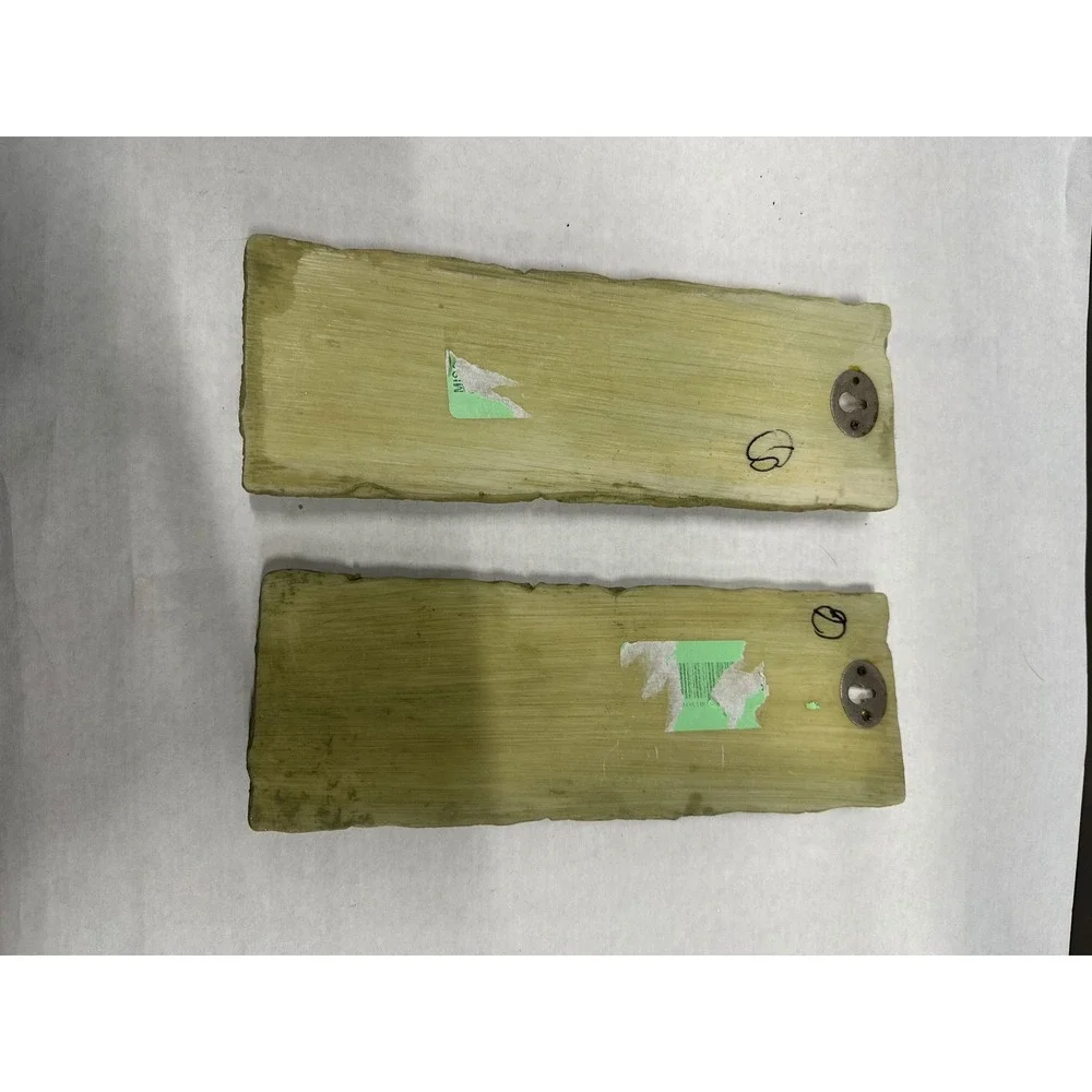 Vintage Chen Chiun Floral Wall Plaques Set of 2 Resin 3D Flower Art Sage Green